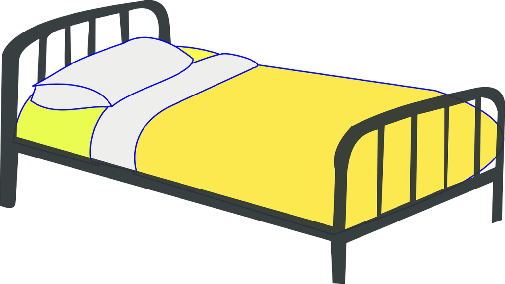 bed, sheets, drawing-312424.jpg